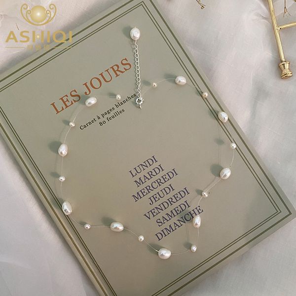 strands strings ashiqi natural baroque pearl necklace 925 sterling silver accessory jewelry gifts for women 230418, Black
strands strings ashiqi natural baroque pearl necklace 925 sterling silver accessory jewelry gifts for women 230418, Black