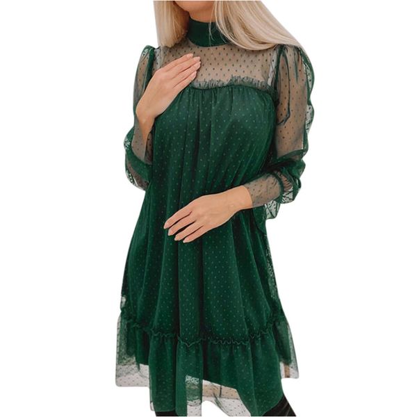 dresses womens fashion dress high collar long sleeves dress pure lace net elegant party dress gauze stitching elegant dress, Black;gray
dresses womens fashion dress high collar long sleeves dress pure lace net elegant party dress gauze stitching elegant dress, Black;gray
