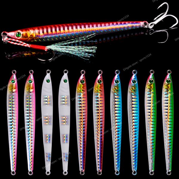 5pcs slow long metal jig fishing lure 7-10-21-28-40g cast jigging spoon artificial shore pike fish bait sea bass pesca fishingfishing lures
5pcs slow long metal jig fishing lure 7-10-21-28-40g cast jigging spoon artificial shore pike fish bait sea bass pesca fishingfishing lures