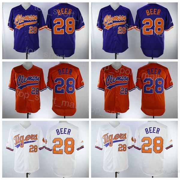 clemson tigers college baseball 28 seth beer jersey men team color purple orange white embroidery and sewing cooperstown vintage cool base u, Black
clemson tigers college baseball 28 seth beer jersey men team color purple orange white embroidery and sewing cooperstown vintage cool base u, Black