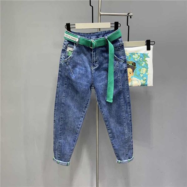 jeans vintage blue harem jeans with belt women's new button high waist slim pencil trousers washed pants
jeans vintage blue harem jeans with belt women's new button high waist slim pencil trousers washed pants