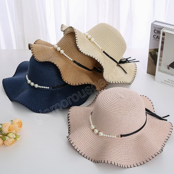 women's summer pearl beading wide brimmed straw hat shading sun hat lady beach hat sunscreen fashion jazz cap, Blue;gray
women's summer pearl beading wide brimmed straw hat shading sun hat lady beach hat sunscreen fashion jazz cap, Blue;gray