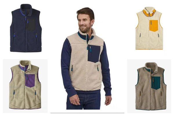 designer vests jacket lamb fleece oversized vest for mens and womens outwear couple cashmere patagonias warm down loose coats, Black;white
designer vests jacket lamb fleece oversized vest for mens and womens outwear couple cashmere patagonias warm down loose coats, Black;white
