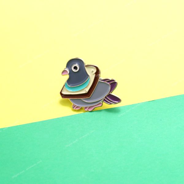rng cute bird bread metal enamel pin wheat delicious slice collar fun cartoon animal brooch shirt badge bag lapel jewelry gift fashion jewel, Gray
rng cute bird bread metal enamel pin wheat delicious slice collar fun cartoon animal brooch shirt badge bag lapel jewelry gift fashion jewel, Gray