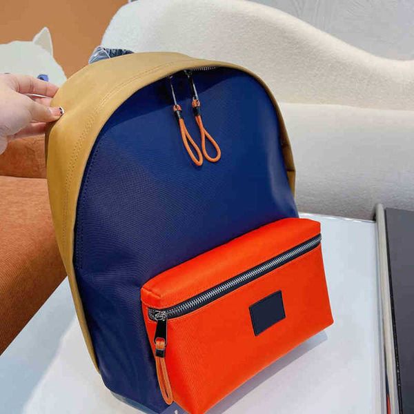 contrast color sports backpack high capacity students handbag nylon luxury designer brand double zipper schoolbag 220322
contrast color sports backpack high capacity students handbag nylon luxury designer brand double zipper schoolbag 220322