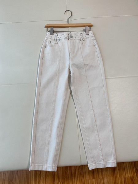jeans 2022 new women fashion loose casual waist geometric contrast eco cotton denim taper pants 0903, Blue
jeans 2022 new women fashion loose casual waist geometric contrast eco cotton denim taper pants 0903, Blue