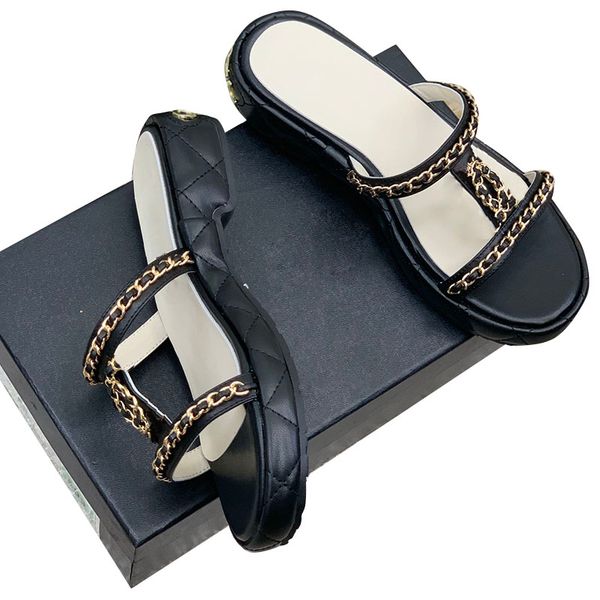 womens sandals lambskin low heels 3cm slip on slippers round toes quilted texture slides ladies outdoor beach girls with chain mules slingba, Black
womens sandals lambskin low heels 3cm slip on slippers round toes quilted texture slides ladies outdoor beach girls with chain mules slingba, Black