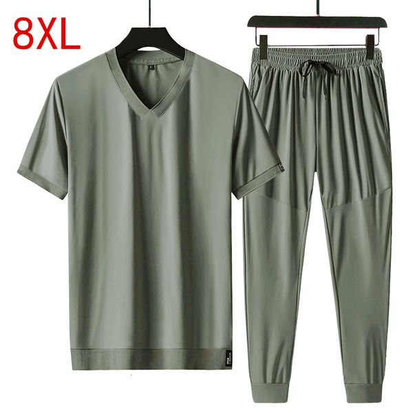 men's tracksuits plus size 8xl mens t shirt shorts sports suit solid cotton plus large two-piece suit mens clothes summer men clothing, Gray
men's tracksuits plus size 8xl mens t shirt shorts sports suit solid cotton plus large two-piece suit mens clothes summer men clothing, Gray