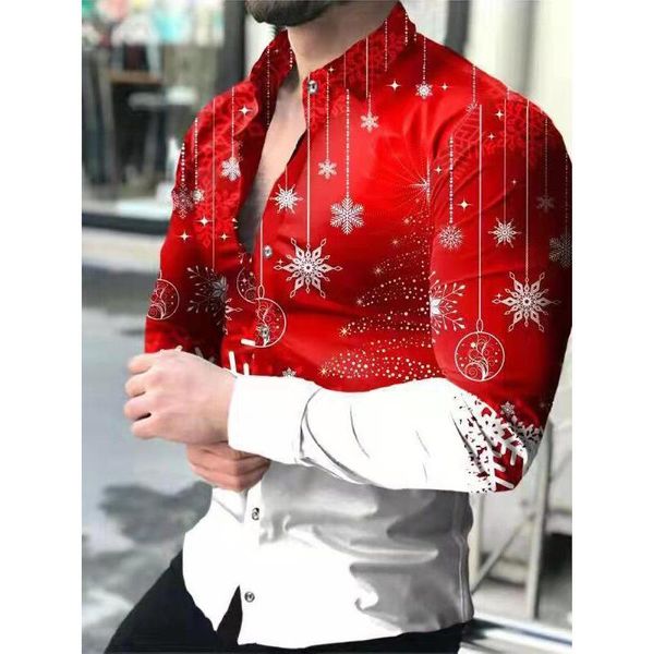 european and american men's clothing new casual personality trend men's long sleeved printed shirt large shirt men's clothing, White;black
european and american men's clothing new casual personality trend men's long sleeved printed shirt large shirt men's clothing, White;black