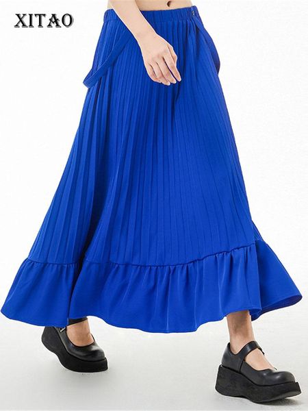 dresses xitao pleated skirt solid color elastic waist vintage strapless goddess fan casual style loose 2022 summer skirt wld8071, White;black
dresses xitao pleated skirt solid color elastic waist vintage strapless goddess fan casual style loose 2022 summer skirt wld8071, White;black
