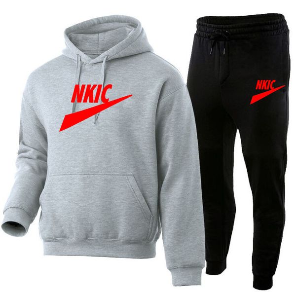new men's solid brand print tracksuits hoodies pants sets pullovers sweatershirts sweatpants oversized hooded streetwear outfits, Gray
new men's solid brand print tracksuits hoodies pants sets pullovers sweatershirts sweatpants oversized hooded streetwear outfits, Gray