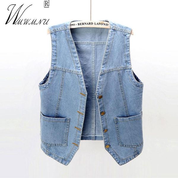 vests fashion vneck denim vests women spring summer casual sleeveless chaleco mujer singlebreasted loose oversize jean waistcoats, Black;white
vests fashion vneck denim vests women spring summer casual sleeveless chaleco mujer singlebreasted loose oversize jean waistcoats, Black;white