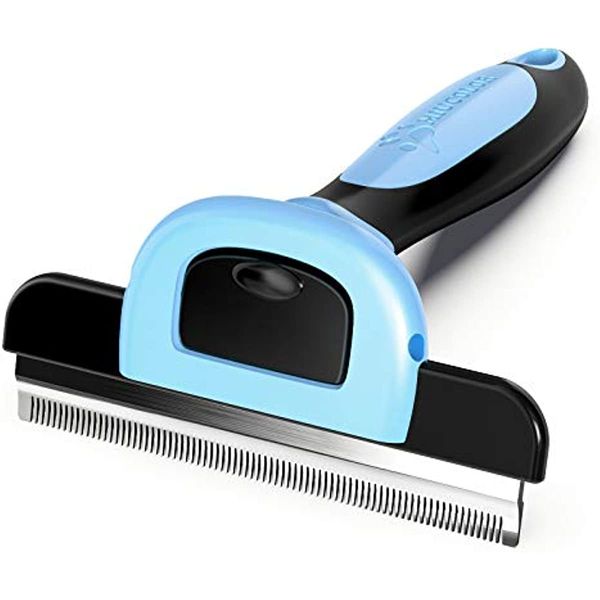 Pet Grooming Brush, Deshedding Tool for Dogs & Cats, Effectively Reduces Shedding by up to 95% for Short Medium and Long Pet Hair
Pet Grooming Brush, Deshedding Tool for Dogs & Cats, Effectively Reduces Shedding by up to 95% for Short Medium and Long Pet Hair