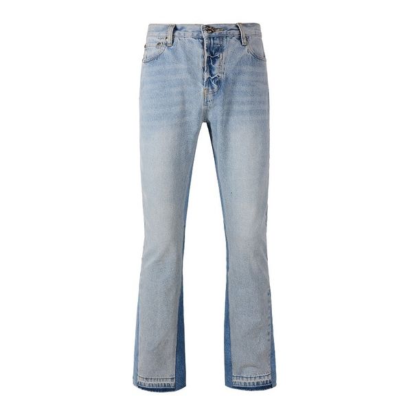 men's jeans arrivals high street light blue flared painted stacked raw hem boot cut blank flare for men 230418
men's jeans arrivals high street light blue flared painted stacked raw hem boot cut blank flare for men 230418
