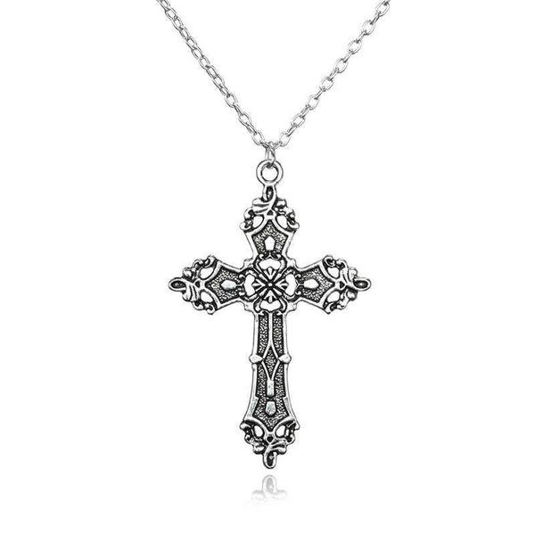 pendant necklaces vintage crosses pendant necklace goth jewelry accessories gothic grunge chain y2k fashion women things men z0417, Silver
pendant necklaces vintage crosses pendant necklace goth jewelry accessories gothic grunge chain y2k fashion women things men z0417, Silver