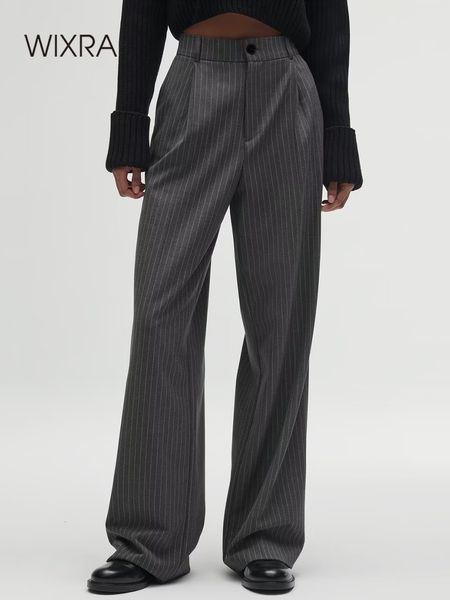 women's pants capris wixra women casual pants zipper high waist package striped office lady stylish loose straight trousers 230418, Black;white
women's pants capris wixra women casual pants zipper high waist package striped office lady stylish loose straight trousers 230418, Black;white