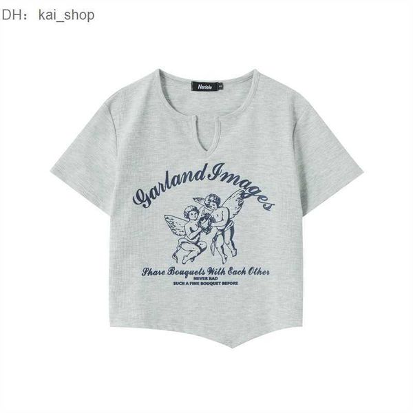 t-shirt heyhenry 2023 early spring new short sleeve irregular hem spicy girl slim summer 21, White
t-shirt heyhenry 2023 early spring new short sleeve irregular hem spicy girl slim summer 21, White