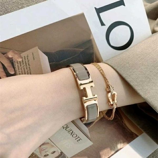 designer bracelets herms bangle classic star same style enamel titanium steel non fading horse love couple letter gold versatile, Black
designer bracelets herms bangle classic star same style enamel titanium steel non fading horse love couple letter gold versatile, Black