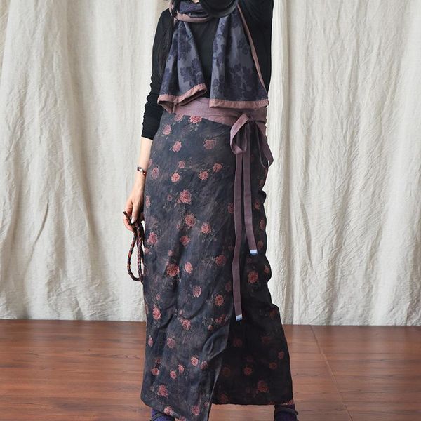 dresses johnature women vintage bandage skirts print floral clothes 2021 autumn new linen women aline skirts, Black;gray
dresses johnature women vintage bandage skirts print floral clothes 2021 autumn new linen women aline skirts, Black;gray