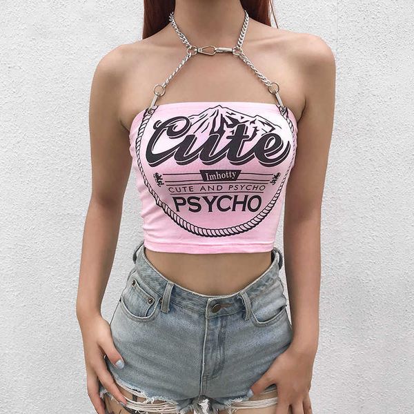 women's tanks camis seasons printed chains choker halter backless cropped summer sleeveless women tank pink vest camisole asve80570 j23, White
women's tanks camis seasons printed chains choker halter backless cropped summer sleeveless women tank pink vest camisole asve80570 j23, White