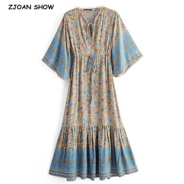 dresses 2020 boho v neck spliced ball tassel floral print flare sleeve dress holiday women adjust waist drawstring loose long dresses, Black;gray
dresses 2020 boho v neck spliced ball tassel floral print flare sleeve dress holiday women adjust waist drawstring loose long dresses, Black;gray