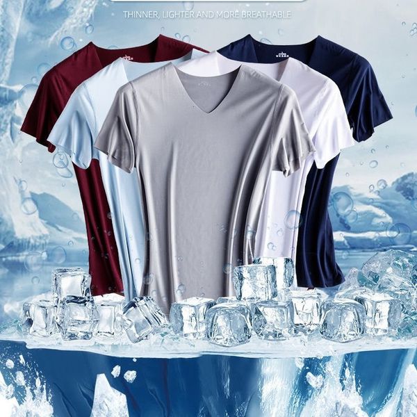 men's t shirts fashion summer seamless breathable ice silk t shirt vest sports short sleeve t shirt solid color v neck tees 230417, White;black
men's t shirts fashion summer seamless breathable ice silk t shirt vest sports short sleeve t shirt solid color v neck tees 230417, White;black