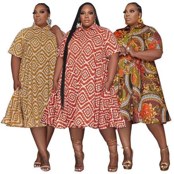 plus size clothing women designer dresses 2023 printed dress holiday style shirt collar short sleeve flowing underdress, Black
plus size clothing women designer dresses 2023 printed dress holiday style shirt collar short sleeve flowing underdress, Black