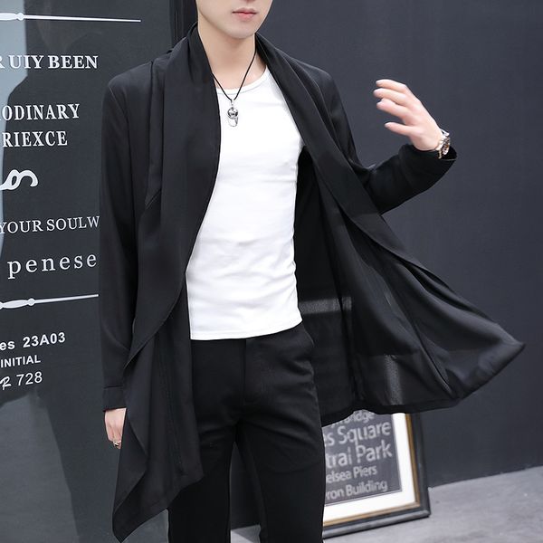men's trench coats summer breathable lapel sunblock uv protection teen skin chiffon versatile fashion thin coat 230417, Tan;black
men's trench coats summer breathable lapel sunblock uv protection teen skin chiffon versatile fashion thin coat 230417, Tan;black