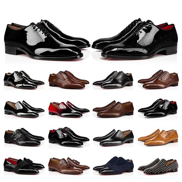 2023 mens dress shoes casual luxury designers genuine leather rivets patent leather red shoe suede flat men outdoor business party wedding o, Black
2023 mens dress shoes casual luxury designers genuine leather rivets patent leather red shoe suede flat men outdoor business party wedding o, Black