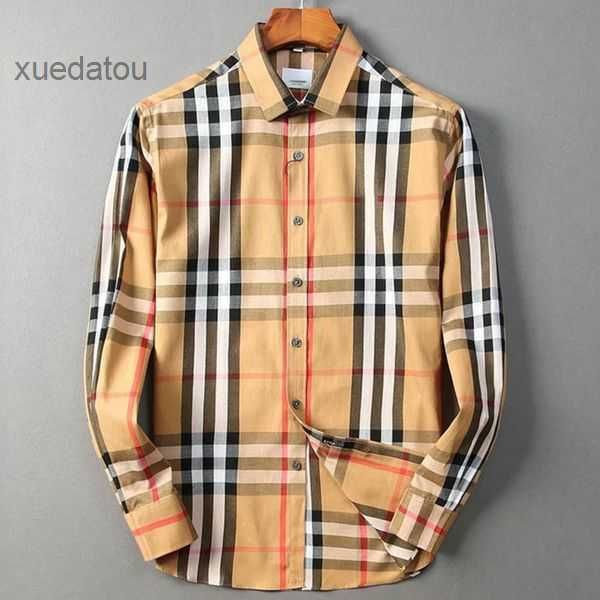 summer mens casual shirt luxury designer burbrerys fashion brand polo collar long sleeve plaid european station bur fashion classic comforta, White;black
summer mens casual shirt luxury designer burbrerys fashion brand polo collar long sleeve plaid european station bur fashion classic comforta, White;black