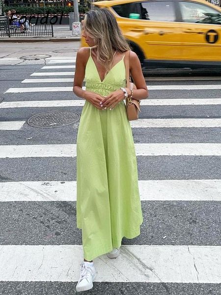 dresses foridol eleatic smocking green cotton v neck summer women's dress sleevless long green maxi casual strapy dress solid female, Black;gray
dresses foridol eleatic smocking green cotton v neck summer women's dress sleevless long green maxi casual strapy dress solid female, Black;gray