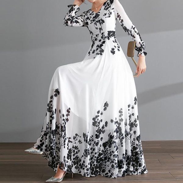 dresses ink painting longsleeved chiffon dress women's 2022 spring summer new thin and long large swing holiday long maxi dress, Black;gray
dresses ink painting longsleeved chiffon dress women's 2022 spring summer new thin and long large swing holiday long maxi dress, Black;gray