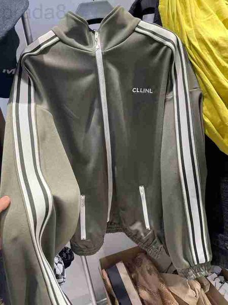 women's jackets designer autumn/winter new contrast ribbon sportswear letter embroidery olive green loose coat clde, Black;brown
women's jackets designer autumn/winter new contrast ribbon sportswear letter embroidery olive green loose coat clde, Black;brown