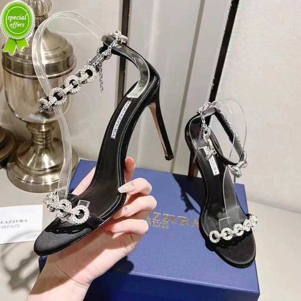 designer sandals high heeled aquazzura for womens satin sandals designer rhinestone studded heel shoe leather sole sandal abnormal .5cm he, Black
designer sandals high heeled aquazzura for womens satin sandals designer rhinestone studded heel shoe leather sole sandal abnormal .5cm he, Black