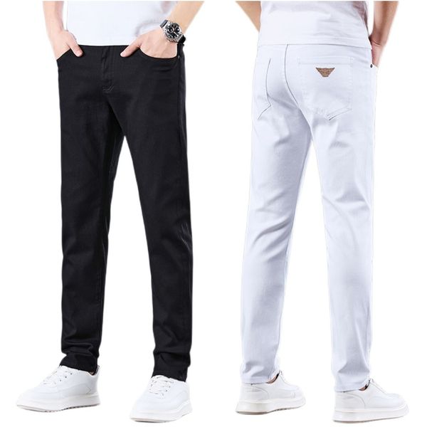 men's jeans spring summer thin denim slim fit european american high-end brand small straight pants hx613-1, Blue
men's jeans spring summer thin denim slim fit european american high-end brand small straight pants hx613-1, Blue