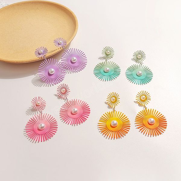 exaggerated pearl candy color gear drop earrings for women big round geometric irregular dangle earrings jewelry accessories, Silver
exaggerated pearl candy color gear drop earrings for women big round geometric irregular dangle earrings jewelry accessories, Silver