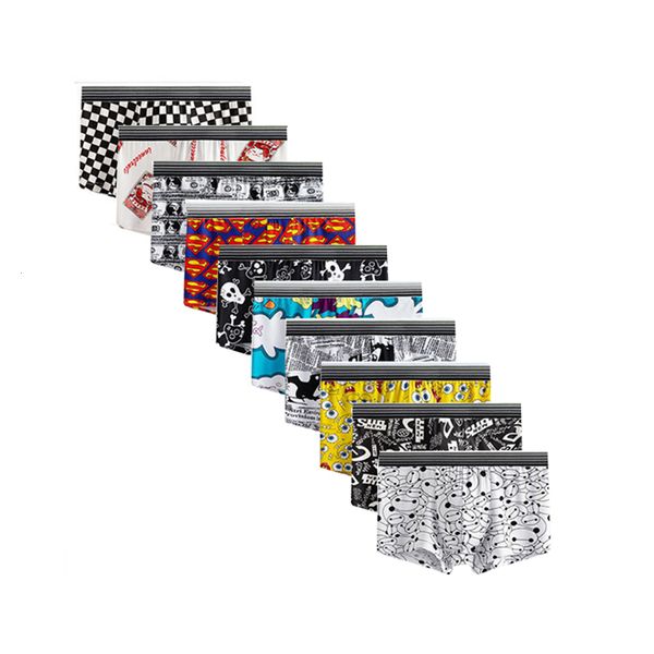 underpants 10pcs man's underwear modal cartoon men boxers home boy comfortable boxer soft breathable panties 230417, Black;white
underpants 10pcs man's underwear modal cartoon men boxers home boy comfortable boxer soft breathable panties 230417, Black;white