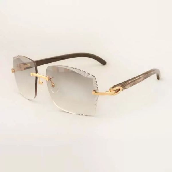 HIgh-end sunglasses 3524014 with natural black textured buffs horn and engraving lens glasses, 58-18-140mm
HIgh-end sunglasses 3524014 with natural black textured buffs horn and engraving lens glasses, 58-18-140mm
