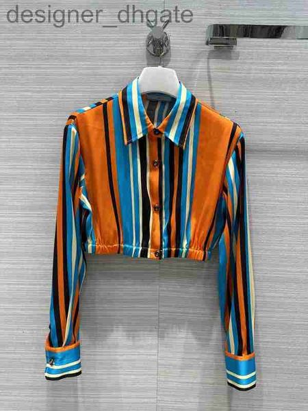 women's blouses & shirts designermilan runway shirts 2023 new spring summer lapel neck long sleeve striped 100% silk designer blouses b, White
women's blouses & shirts designermilan runway shirts 2023 new spring summer lapel neck long sleeve striped 100% silk designer blouses b, White