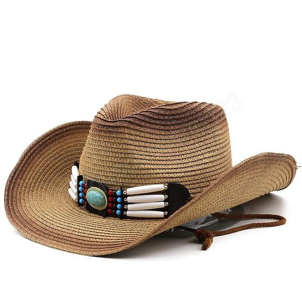 panama summer cowboy straw hat for men women leather ribbon large brim sun beach hats jazz cap fedora hat, Blue;gray
panama summer cowboy straw hat for men women leather ribbon large brim sun beach hats jazz cap fedora hat, Blue;gray