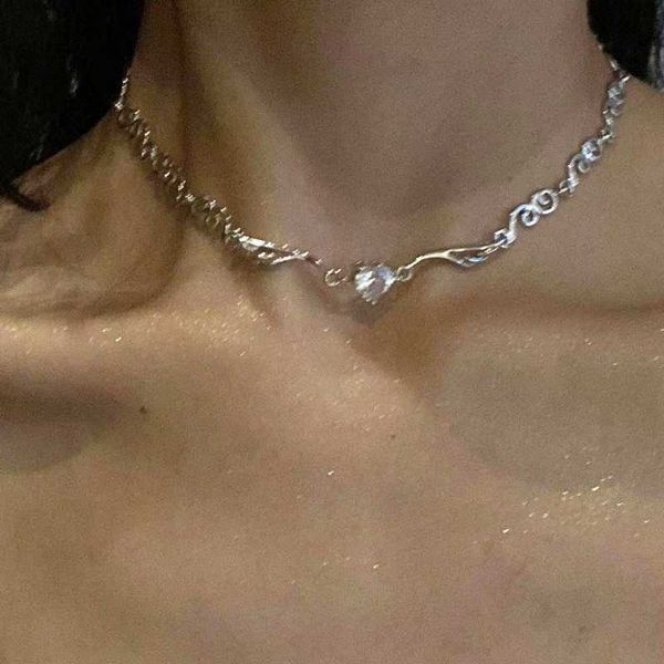 pendant necklaces 2023 fairy zircon wings heart crystal pendant necklace for women heart clavicle chain choker fashion y2k egirl emo jewelry, Silver
pendant necklaces 2023 fairy zircon wings heart crystal pendant necklace for women heart clavicle chain choker fashion y2k egirl emo jewelry, Silver