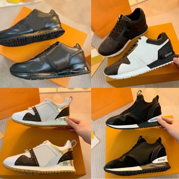 classic run away sneakers men women designer luxury leather trainers mixed color fashion rubber outsole flats casual shoes no12, Black
classic run away sneakers men women designer luxury leather trainers mixed color fashion rubber outsole flats casual shoes no12, Black