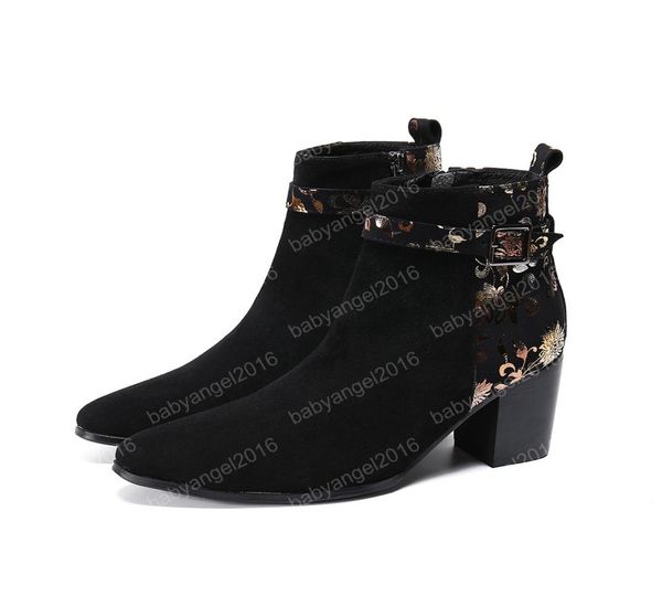 vintage fashion suede leather men ankle boots gold floral high heel leather boots male pointed toe prom boots formal dress shoes7970918, Black
vintage fashion suede leather men ankle boots gold floral high heel leather boots male pointed toe prom boots formal dress shoes7970918, Black