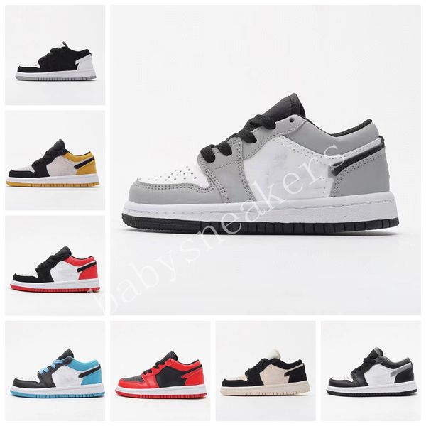 2023 infants 1s kids designer basketball shoes toddler shoes game royal scotts obsidian chicago bred sneakers boys girls mid multi-color tie, Black
2023 infants 1s kids designer basketball shoes toddler shoes game royal scotts obsidian chicago bred sneakers boys girls mid multi-color tie, Black