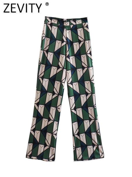 capris zevity women vintage contrast geometric print flare pants female chic elastic waist back pocket trousers pantalones mujer p1134, Black;white
capris zevity women vintage contrast geometric print flare pants female chic elastic waist back pocket trousers pantalones mujer p1134, Black;white