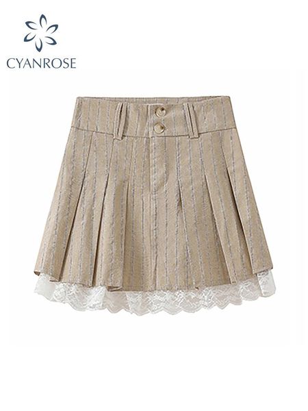 dresses women lace patchwork mini skirt trendy casual vintage loose a line skirts streetwear sweet female high waist pleated skirt 2022, Black;gray
dresses women lace patchwork mini skirt trendy casual vintage loose a line skirts streetwear sweet female high waist pleated skirt 2022, Black;gray