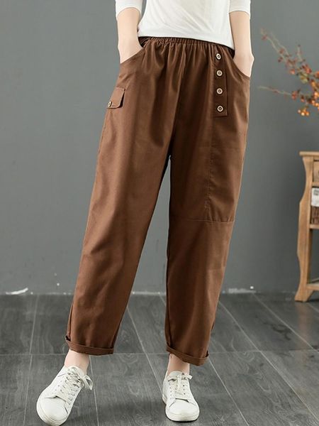 capris 100% cotton women casual pants new arrival 2022 simple style solid color allmatch femlae anklelength harem pants b1784, Black;white
capris 100% cotton women casual pants new arrival 2022 simple style solid color allmatch femlae anklelength harem pants b1784, Black;white