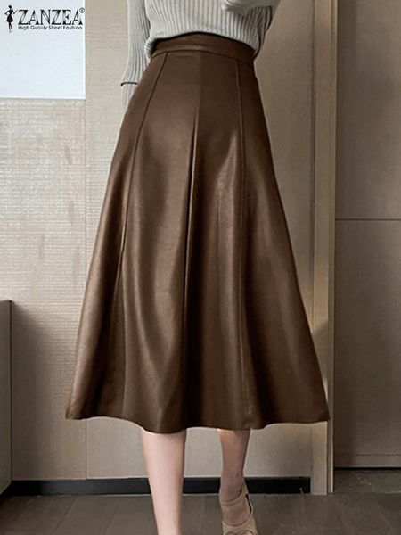 skirts zanzea ol pu faux leather faldas mujer a-line korean fashion elegant stitching midi skirts women high waist long skirt 230418, Black
skirts zanzea ol pu faux leather faldas mujer a-line korean fashion elegant stitching midi skirts women high waist long skirt 230418, Black