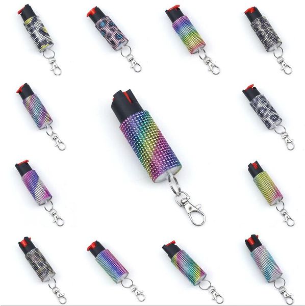 bulingbuling 13 colors 20ml spray keychains gradient diamond defense keychain for female outdoor self-defense tools accessory, Silver
bulingbuling 13 colors 20ml spray keychains gradient diamond defense keychain for female outdoor self-defense tools accessory, Silver