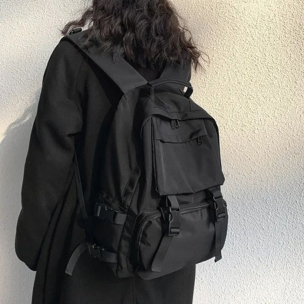 school bags backpacks preppy students backpack large capacity button travel bag solid simple harajuku chic fashion retro high street 230417
school bags backpacks preppy students backpack large capacity button travel bag solid simple harajuku chic fashion retro high street 230417